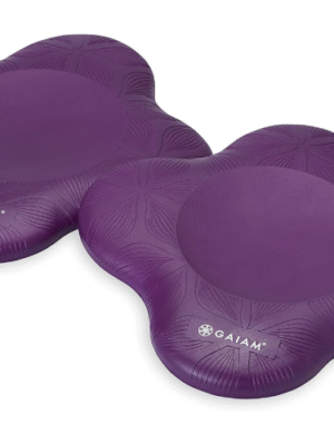 Gaiam Yoga-Knieschoner (2er-Set) – Yoga-Requisiten und Zubehör für Damen/Herren, Kissen, Knie